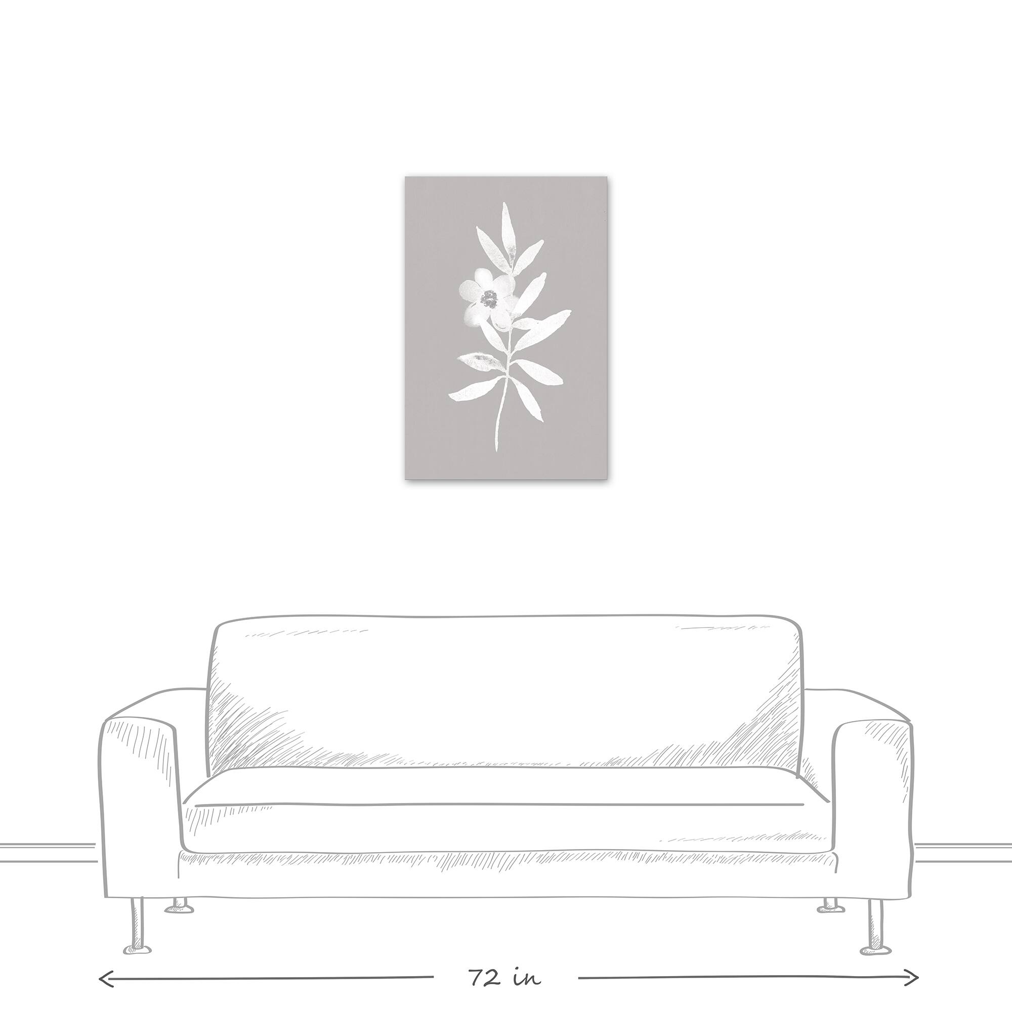 Soft White Flower 20" x 30" Canvas Wall Art